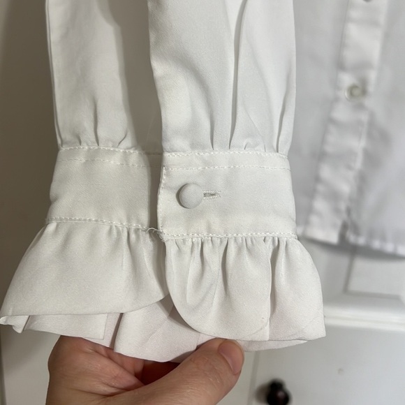 VTG Alicia Polyester Ruffled Blouse Top Ladies Women’s Size 38 - Picture 3 of 8